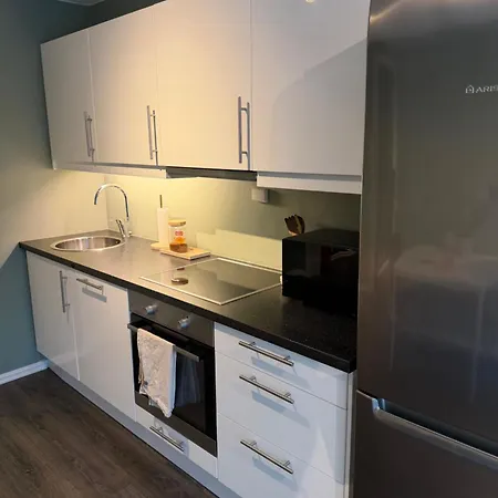 Appartement Near Gardermoen And Downtown With Parking And View Over The Creek In The Garden Algrem