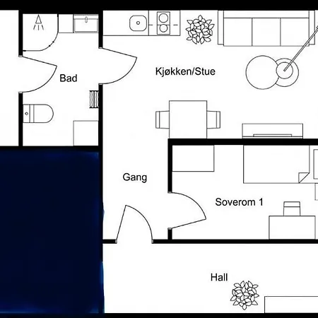 Near Gardermoen And Downtown With Parking And View Over The Creek In The Garden Appartement Algrem